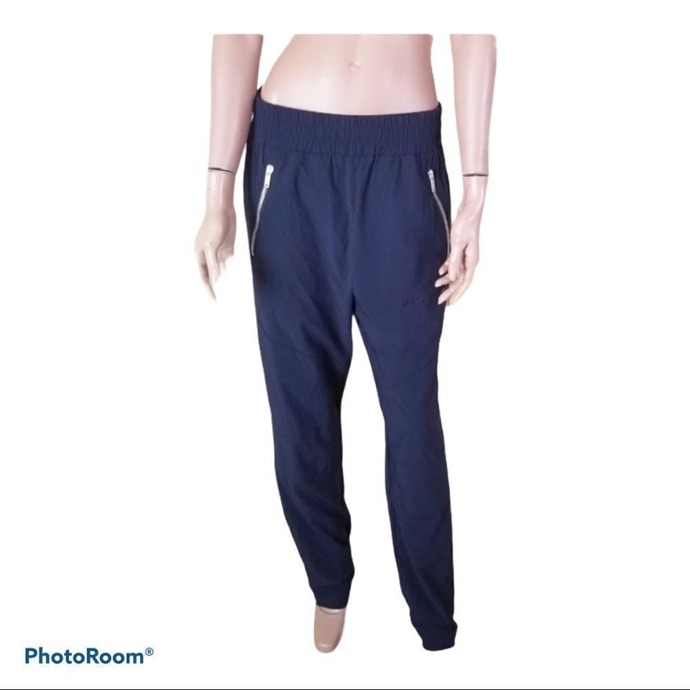 NWT! Palm Angels navy blue nylon joggers pants XL